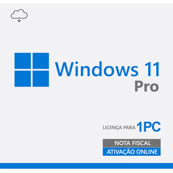 Licença Windows 11 Pro 32/64 Bits ESD - Digital para Download - FQC-10572
