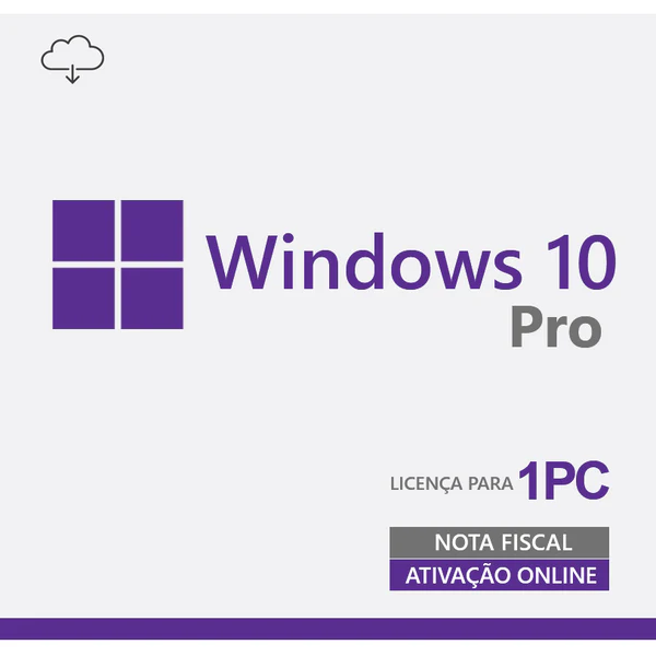 Licença Windows 10 Pro 32/64 Bits ESD - Digital para Download - FQC-094718